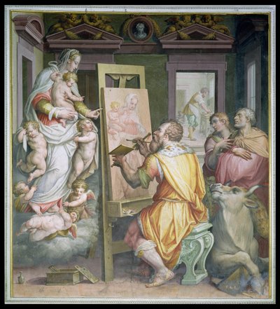 St. Luke Painting the Virgin by Giorgio Vasari